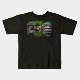 Japanese pond reflections Kids T-Shirt